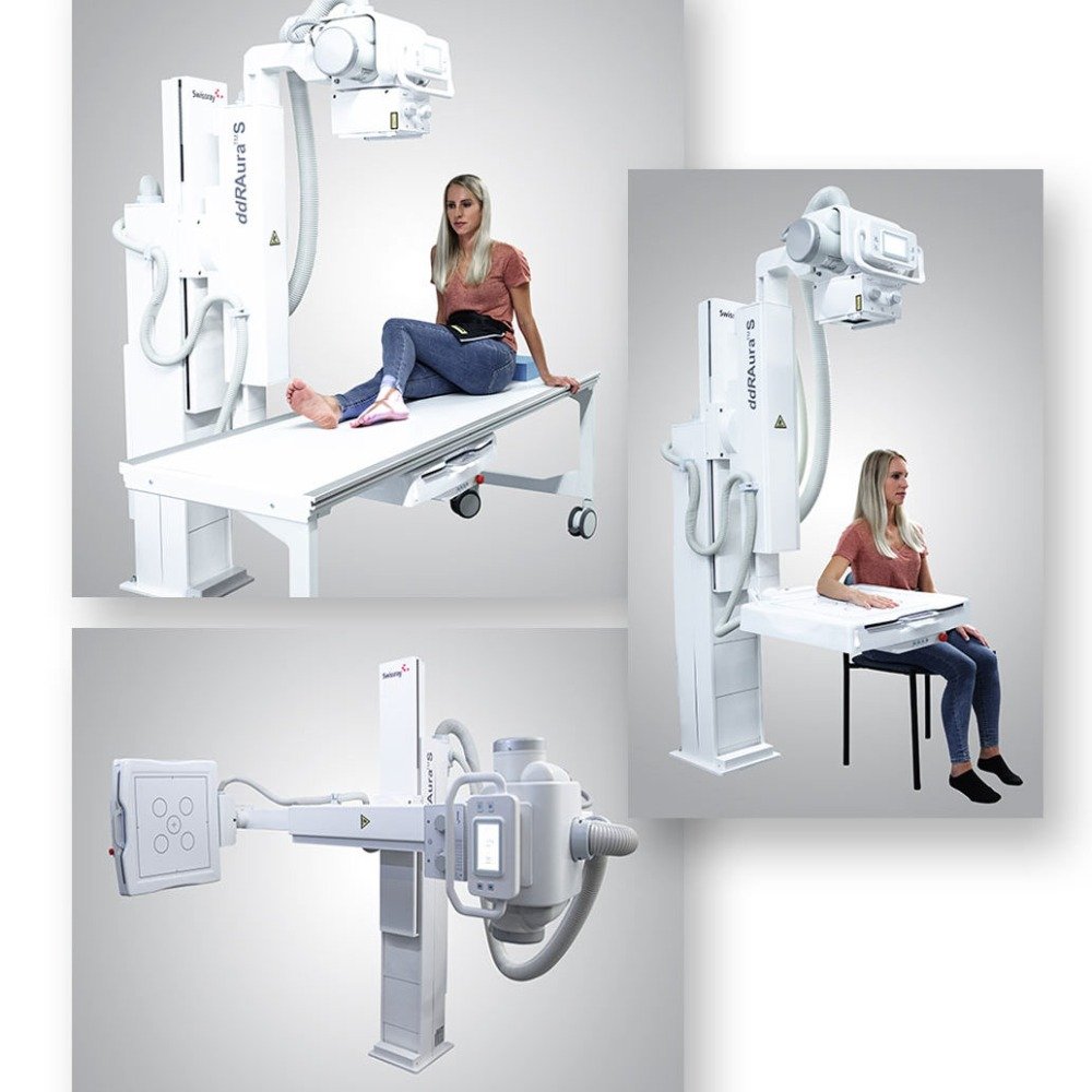 Digital X-ray system at True Imaging Creve Coeur MO with table and upright positions for bone and joint evaluation